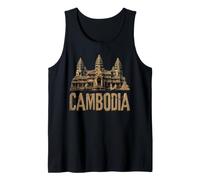 Camboya Templo histórico de Angkor Wat Khmer Camiseta sin Mangas