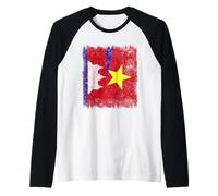 Camboya Vietnam Media Bandera Camboyana Historia vietnamita Camiseta Manga Raglan