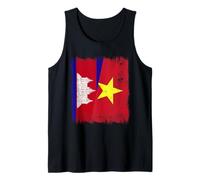 Camboya Vietnam Media Bandera Camboyana Historia vietnamita Camiseta sin Mangas