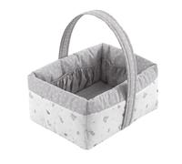 Cambrass - canastilla bebé recien nacido - cesta de almacenamiento para artículos de higiene del bebé - organizador de pañales multifuncional - 22.5x29x29 Cm Ardi Gris