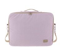 Cambrass - Maleta hospital para nacimiento del bebé - bolso de maternidad para las cosas necesarias para el recién nacido - maleta de viaje para bebés - Vichy Rosa 12x47x36 cm