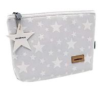 Cambrass - Neceser para Guardar Cosas de Aseo del bebé - Neceser bebé con Cremallera - Bolso Organizador para Aseo - Bolsa de Aseo 6 x 28 x 20 cm, Color Gris