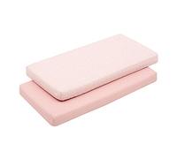 Cambrass - Sabana Bajera algodón - Sabana Ajustable con Gomas - Ropa de Cama para bebé con Tratamiento Sanitized - Cuna 70x140x19 cm Rosa con Estampados