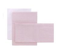 Cambrass - Sabana Cuna 3 Pcs (Cuna 60) 100x165x1 cm Vichy10 Rosa