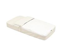 Cambrass - Saco Cuna nórdico con Cremallera - Ropa de Cuna Ajustable con Gomas - Saco de Dormir bebé desenfundable Sirve Tanto para Verano como para Invierno - Star Beige 60x120x3 cm