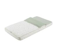 Cambrass - Saco Cuna nórdico con Cremallera - Ropa de Cuna Ajustable con Gomas - Saco de Dormir bebé desenfundable Sirve Tanto para Verano como para Invierno - Ardi Verde