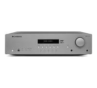 Cambridge Audio AXR100D plata - Amplificador estéreo integrado hi-fi de estado sólido, Sintonizador AM/FM