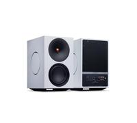Cambridge Audio L/R X - Altavoces estéreo Streaming WiFi 800 W, ampli Integrado, Spotify, Tidal, Qobuz, AirPlay 2, Google Cast, HDMI eARC, Bluetooth, Phono & Mando a Distancia - Blanco