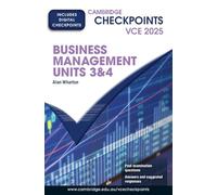 Cambridge Checkpoints VCE Business Management Units 3&4 2025