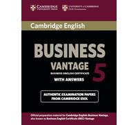 Cambridge English Business 5 Vantage Student's Book with Answers