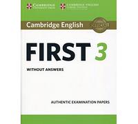 Cambridge English First 3. Student's Book without answers.