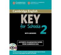 Cambridge English. Key for schools. Student's book. With answers. Per le Scuole superiori. Con CD Audio. Con espansione online: Cambridge English Key ... Cambridge ESOL: Vol. 2 (KET Practice Tests)