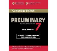 Cambridge English Preliminary 7 Student's Book with Answers