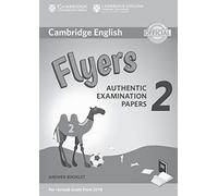Cambridge English Young Learners 2 for Revised Exam from 2018 Flyers Answer Booklet