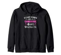 Cambridge Girl camina en fiesta Massachusetts East Coast Girl Sudadera con Capucha