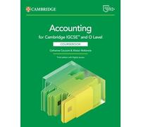 Cambridge Igcse(tm) and O Level Accounting Coursebook with Digital Access (2 Years) (Cambridge International Igcse)