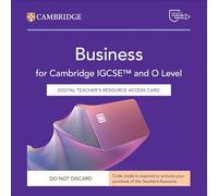 Cambridge IGCSE and O Level Business. Teacher's Resource Access Card (Cambridge International IGCSE)