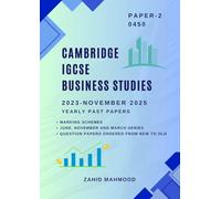 Cambridge IGCSE Business Studies (0450) Paper 2: Past Papers Practice Book (IGCSE and O Level Past Papers)