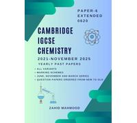 Cambridge IGCSE Extended Chemistry (0620): Paper 6 ATP Past Papers (IGCSE and O Level Math Preparation)