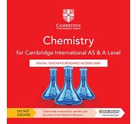 Cambridge International AS & A Level Chemistry Digital Teacher's Resource Access Card [Alemania] [Blu-ray]