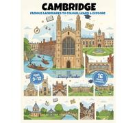 Cambridge Landmarks Coloring Book for Kids: Fun & Educational UK City Coloring Pages for Kids Ages 3-12 (UK Cities Landmarks Colouring Books for Kids)