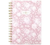 Cambridge Planificador académico semanal y mensual 2026-2027, 12 meses de julio-junio, 5-1/2 x 8-1/2 pulgadas, carril de madera de cerezo, encaje de peonía (CL18-200A)