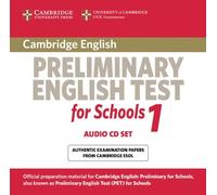 [(Cambridge Preliminary English Test for Schools 1 Audio CDs (2): Official Examination Papers from University of Cambridge ESOL Examinations)] [Author: Cambridge ESOL] published on (April, 2010)