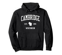 Cambridge WI Vintage Athletic Sports JS01 Sudadera con Capucha