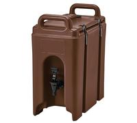 CAMBRO - Camtainer Contenedor Isotermico de Liquidos con Grifo, Plástico, Marrón, 47x42x23cm