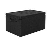 Cambro DW576 Económico aislado superior bandeja de alimentos portador, negro, capacidad de 46 L, altura de 316 mm, ancho de 400 mm, longitud de 600 mm