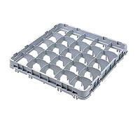 Cambro Extensión de divisor bajo y tamaño completo de 25 compartimentos, compartimento de 8.9 x 8.9 cm, color Gris claro