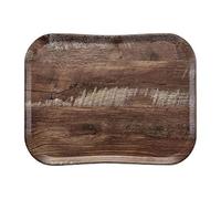 Cambro FE488 Bandeja de polipropileno Versa, 15 mm x 460 mm x 360 mm, roble oscuro