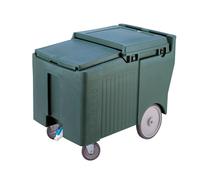 CAMBRO - ICS175LB-191 - Carro para conservar/transportar hielo - 2 ruedas giratorias, 1 con freno, 2 fácil rodamiento 80kg - 95,5x61x74,5 cm - Gris