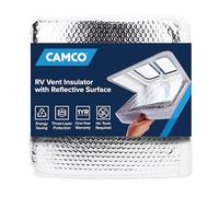 Camco Aislador de ventilación para caravana/caravana y cubierta de tragaluz, cuenta con 3 capas para reducir la transferencia de calor y aumentar la eficiencia del aire acondicionado, se adapta a