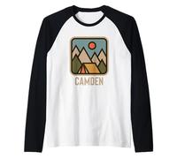 Camden Maine Nature Vacation New England Souvenir Camiseta Manga Raglan