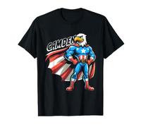 Camden USA Eagle - Superhéroe patriótico para niños con Nombre Camden Camiseta gráfica económica