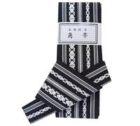 CAMDOM Kimono Obi para hombre, cinturón estilo japonés, faja de cintura Yukata, accesorios para bata, Negro, Taille unique