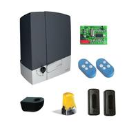 CAME Kit Motor BXV para Puertas correderas de hasta 600 kg y 18 m Compuesto por Motor de 24 V, fotocélulas, Dos transmisores, Tarjeta de radiofrecuencia, Intermitente, Base de fijación, Cable Antena