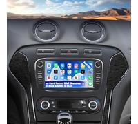 CAMECHO 1+32G Android 13 Radio Coche para Ford Focus mk2 Mondeo Cmax Galaxy Smax Kuga con MirrorLink,7 Pulgadas Pantalla Táctil con WiFi/GPS/Bluetooth/USB/FM(Negro)