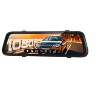CAMECHO 1080P Retrovisor 9.66 Pulgada Mirror Dash CAM Coche con 2 Cámara 720P, Delantera 150° y Trasera Dashcam 120° con Línea inversa, Visión Nocturna, Sensor G, Tarjeta de 64 GB WiFi App