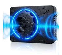 CAMECHO 1200W Subwoofer de Coche 10 Pulgadas, Inversor de Fase de 180°, de Graves Profundos 12dB, Filtro de Paso bajo de 50Hz-150Hz, Subwoofer de Audio para automóvil 10V-15V con Amplificador