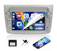 CAMECHO 2+64G 7" Autoradio para Alfa Romeo Mito 2008-2016, Android 13 HD Pantalla Táctil Bluetooth Radio con Wireless Carplay Android Auto GPS WiFi FM/RDS Mirror Link EQ Control del Volante +Canbus