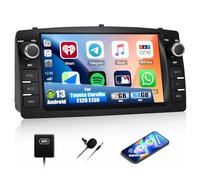 CAMECHO 2+64G 7 Pulgadas Android 13 Navi Autoradio para Toyota Corolla E120 E130 2000-2007 BYD F3 2006-2013, Radio Bluetooth con FM RDS Wireless Carplay Android Auto GPS WiFi + Canbus, Mirror Link