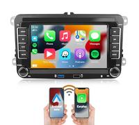 CAMECHO 2+64G Android 13 Radio Coche para VW Golf 5 Golf 6 Skoda Polo Passat Tiguan Touran con CarPlay&Android Auto&Mirrorlink,7 Pulgadas Pantalla Táctil con Bluetooth/WiFi/GPS/FM/RDS/USB