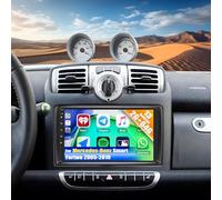 CAMECHO 2G+64G 8 Core CarPlay Radio Coche para Mercedes-Benz Smart Fortwo 2005-2010,Android 13 丨Pantalla de 9 Pulgadas con GPS Carplay Android Auto DSP RDS Bluetooth Mirror Link+Cámara Trasera