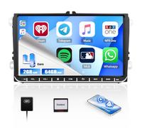 CAMECHO 2G+64G Android 13 Autoradio de Coche con GPS para VW/Skoda/Seat/Golf/Touran/Tiguan,9 Pulgadas de Pantalla de Radio con Carplay Android Auto Mirror Link WiFi RDS/FM Bluetooth