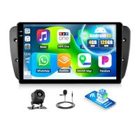 CAMECHO 4+128G Android 15 Navi Autoradio 9 Pulgadas para Seat Ibiza 2009-2013 con GPS WIFI FM RDS, Inalámbrico Carplay Android Auto Bluetooth Radio Incell HD Pantalla Táctil con Cámara Trasera +Canbus
