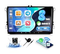CAMECHO 4+64G 8-Core Android 13 Radio Coche para VW Golf 5 6 Polo Tiguan Caddy Skoda Passat con CarPlay Android Auto DSP, 9 Pulgadas Pantalla Táctil,1280 * 720,con GPS WiFi BT USB FM RDS Radio