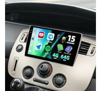 CAMECHO 4+64GB 9 Pulgadas Android 15 Autoradio para Renault Scenic 2003-2009 con CarPlay Inalámbrico, Android Auto GPS, Radio Bluetooth Pantalla Táctil HD con Wi-Fi RDS FM +Cámara Trasera