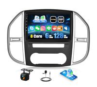 CAMECHO 6+128G Octa-Core Android 15 Autoradio para Mercedes-Benz Vito 3 W447 2014-2020, 10 Pulgadas DSP Radio con Bluetooth, GPS Wi-Fi, CarPlay Inalámbrico, Android Auto, FM/RDS EQ y Cámara Trasera